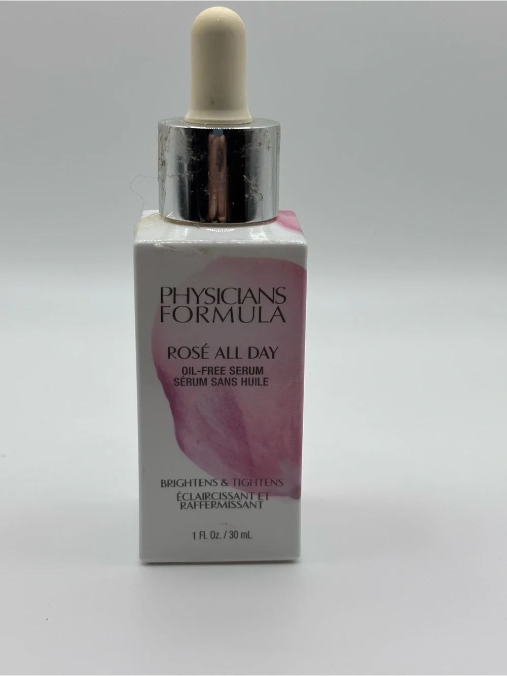 Physicians Formula Rosé All Day Oil-Free Brightening Serum 1 fl oz / 30 mL New